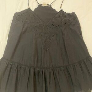 Let Me Be black eyelet detail tank top, size 8